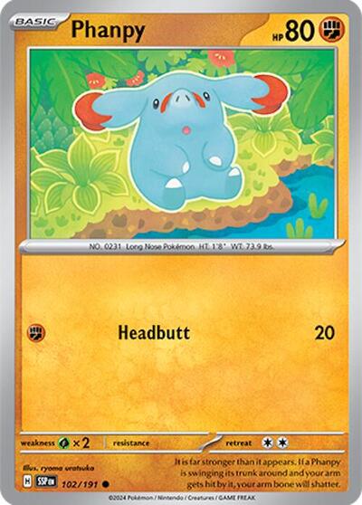 SSP: Phanpy - 102/191 (Reverse Holofoil)