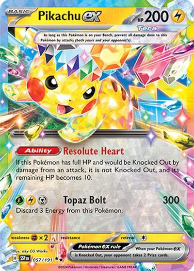 SSP: Pikachu ex - 057/191 (Holofoil)