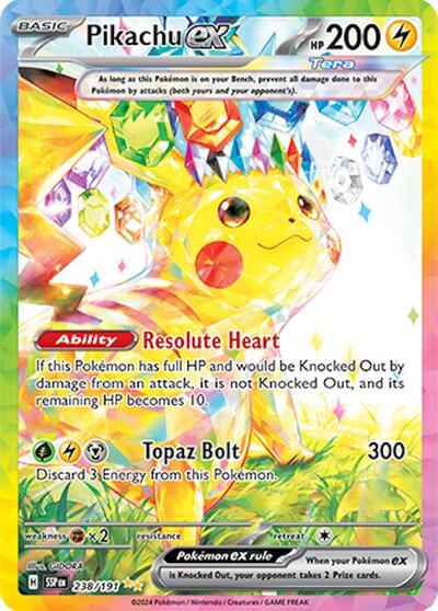 SSP: Pikachu ex - 238/191 (Holofoil)