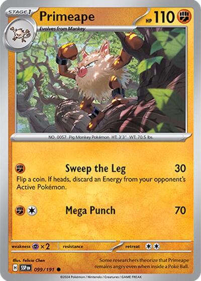SSP: Primeape (Reverse Holofoil)