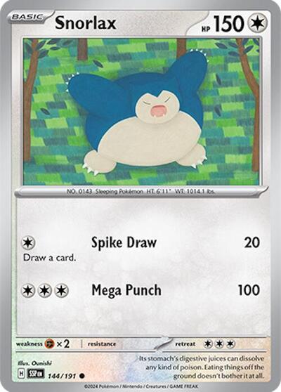SSP: Snorlax (Reverse Holofoil)