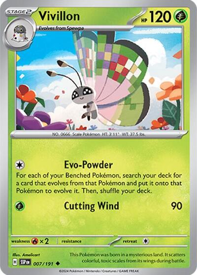 SSP: Vivillon - 007/191 (Reverse Holofoil)
