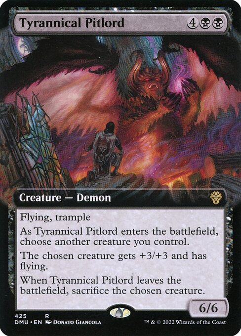 DMU: Tyrannical Pitlord (Extended Art) (Foil)