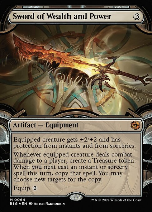 BIG: Sword of Wealth and Power (Showcase) (Raised Foil)