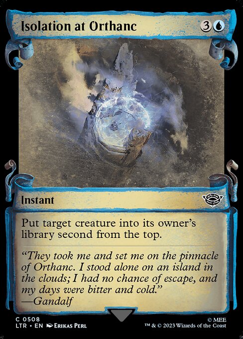 LTR: Isolation at Orthanc (Showcase Scrolls) (Foil)