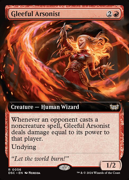 DSC: Gleeful Arsonist (Extended Art) (Foil)