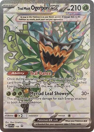 SVP: Teal Mask Ogerpon ex - 166 (Holofoil)