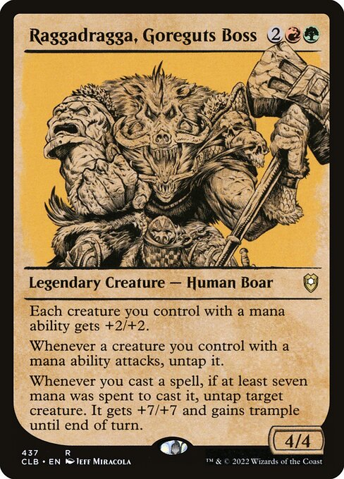 CLB: Raggadragga, Goreguts Boss (Showcase) (Foil)