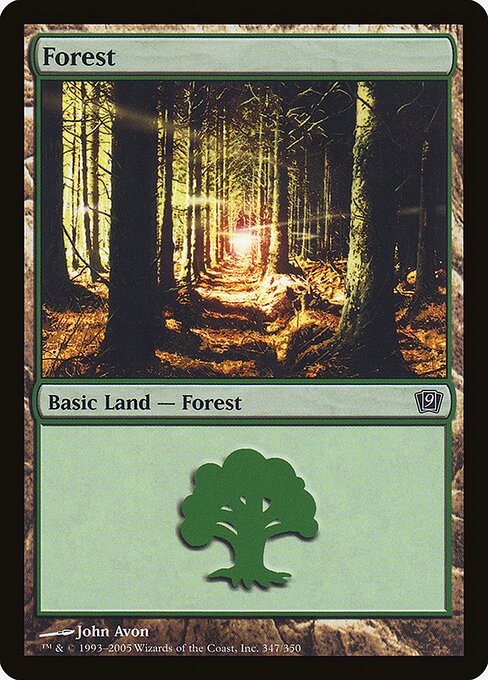 9ED: Forest (347) (Foil)