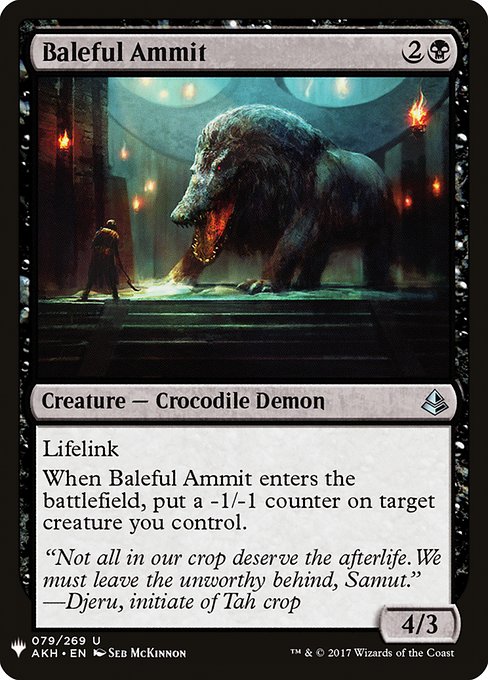 PLST: Baleful Ammit