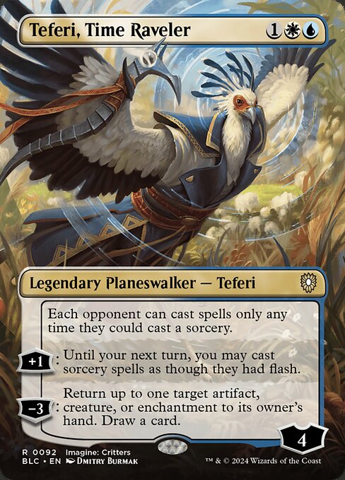 BLC: Teferi, Time Raveler (Borderless) (Foil)