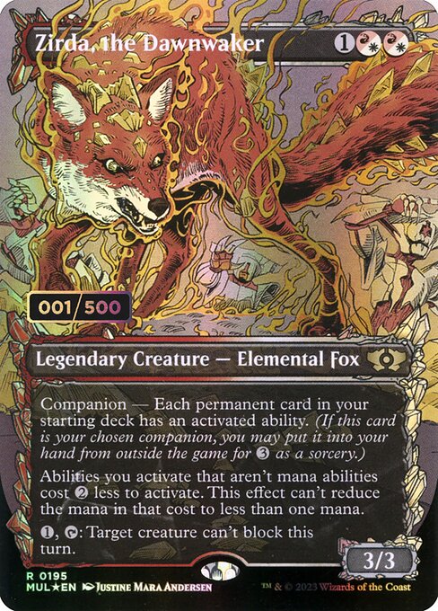 MUL: Zirda, the Dawnwaker (Serial Numbered) (Foil)