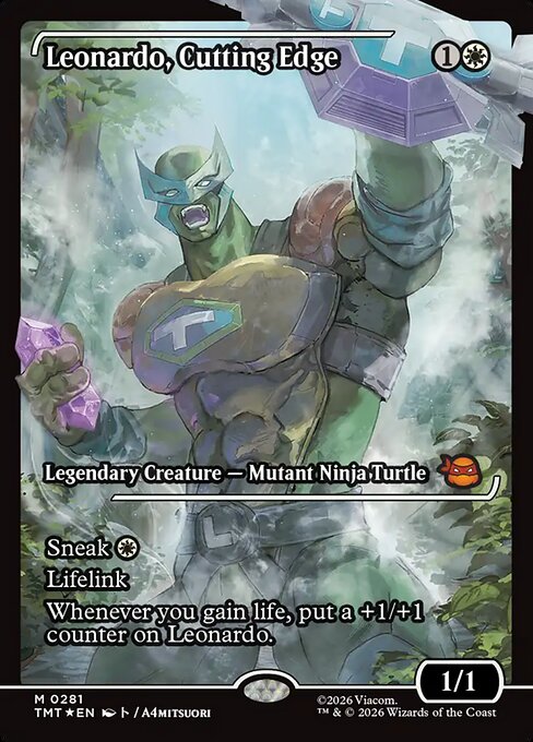 TMT: Leonardo, Cutting Edge (Showcase) (Foil)