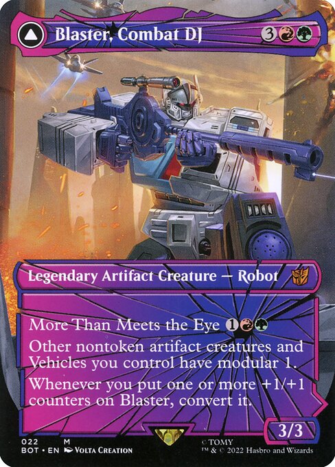 BOT: Blaster, Combat DJ (Shattered Glass) (Foil)