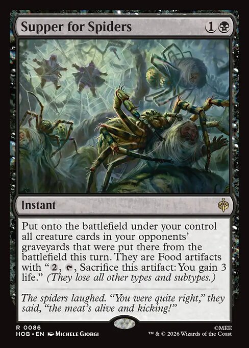 HOB: Supper for Spiders