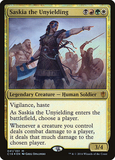 C16: Saskia the Unyielding (Foil)