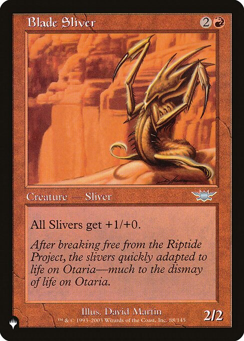 PLST: Blade Sliver