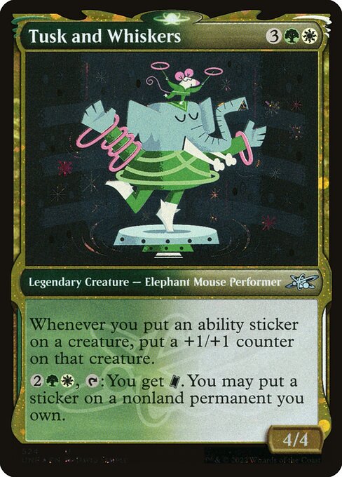 UNF: Tusk and Whiskers (Showcase) (Galaxy Foil)