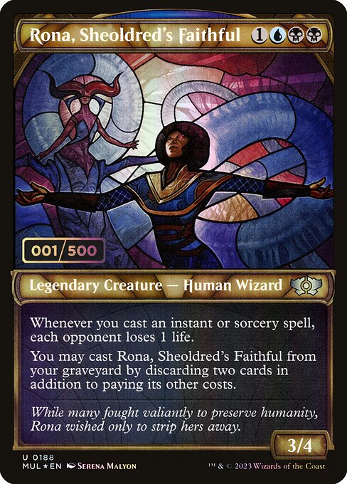 MUL: Rona, Sheoldred's Faithful (Serial Numbered) (Foil)