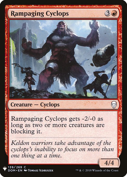 PLST: Rampaging Cyclops