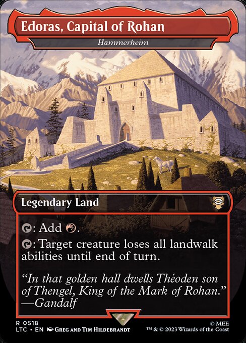 LTC: Edoras, Capital of Rohan - Hammerheim (Borderless) (Foil)