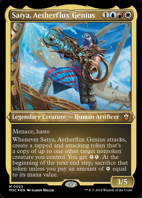 M3C: Satya, Aetherflux Genius (Foil Etched)