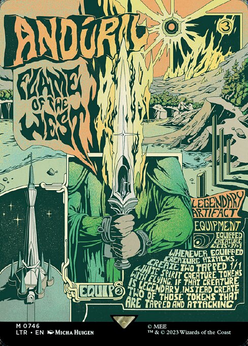 LTR: Anduril, Flame of the West (Borderless Poster)
