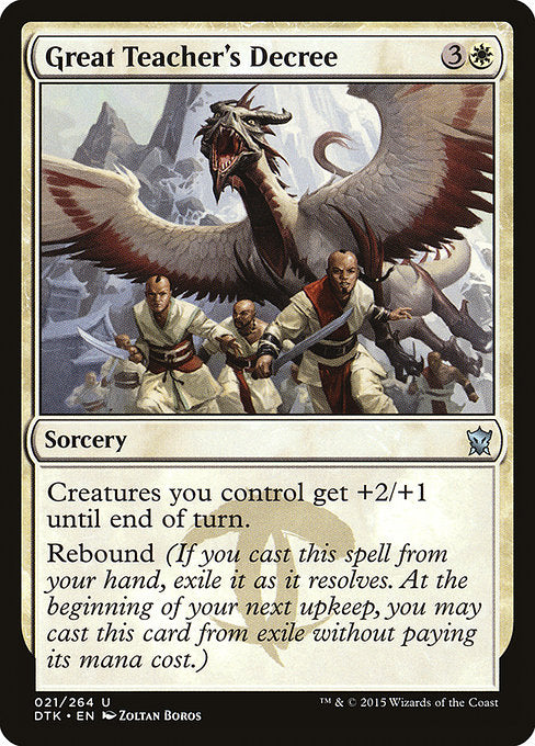 DTK: Great Teacher's Decree (Foil)