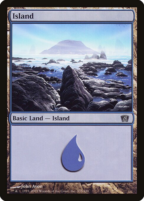 8ED: Island (335) (Foil)