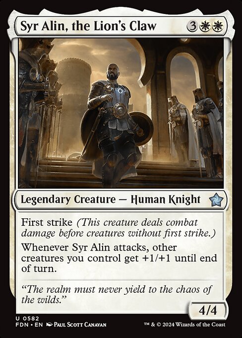 FDN: Syr Alin, the Lion's Claw