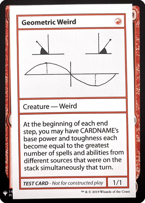 CMB1: Geometric Weird
