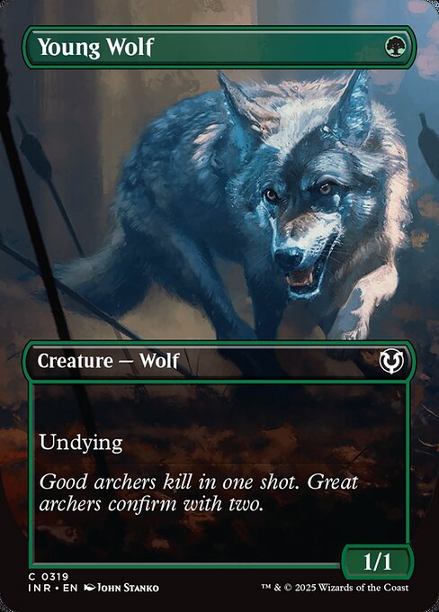 INR: Young Wolf (Borderless) (Foil)