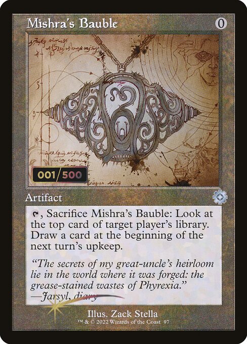 BRR: Mishra's Bauble (Schematic) (Serial Numbered) (Foil)
