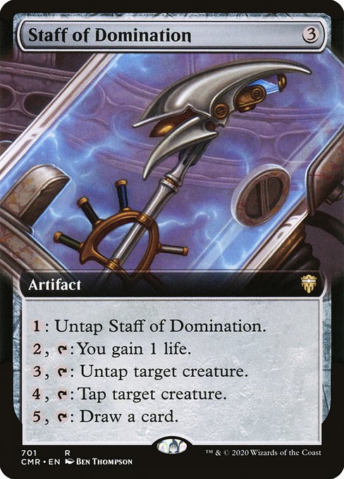 CMR: Staff of Domination (Extended Art) (Foil)