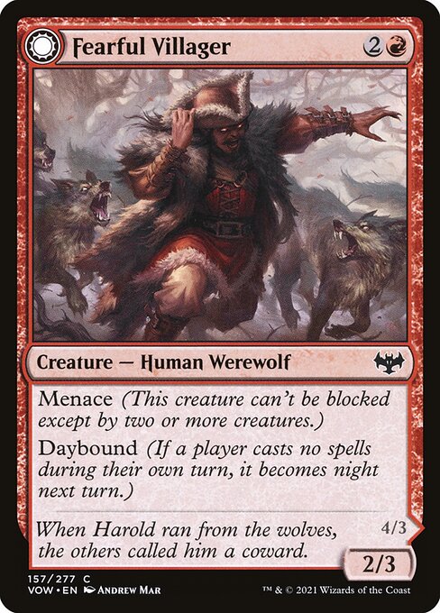 VOW: Fearful Villager (Foil)