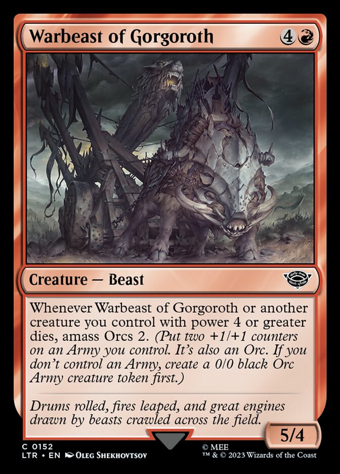 Warbeast of Gorgoroth [Foil] :: LTR