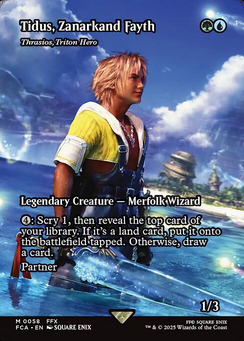 FCA: Tidus, Zanarkand Fayth - Thrasios, Triton Hero (Showcase) (Foil)