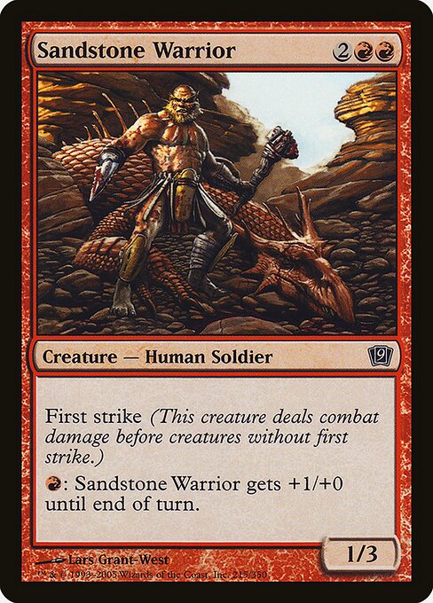 9ED: Sandstone Warrior (Foil)