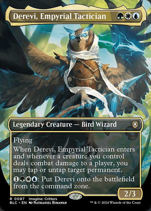 BLC: Derevi, Empyrial Tactician (Borderless) (Foil)