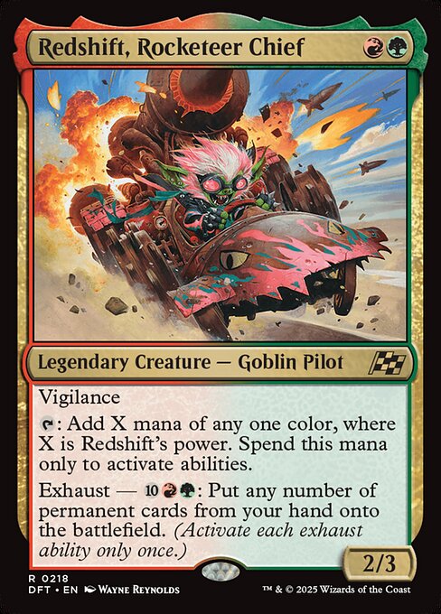 DFT: Redshift, Rocketeer Chief