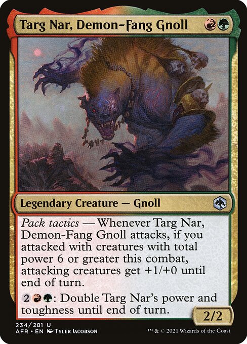 AFR: Targ Nar, Demon-Fang Gnoll (Foil)