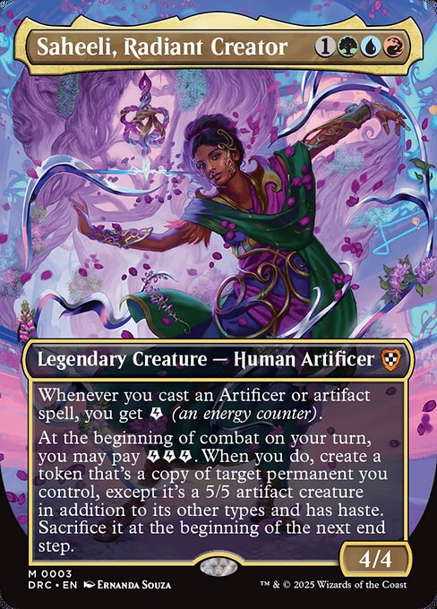 DRC: Saheeli, Radiant Creator (Borderless) (Foil)