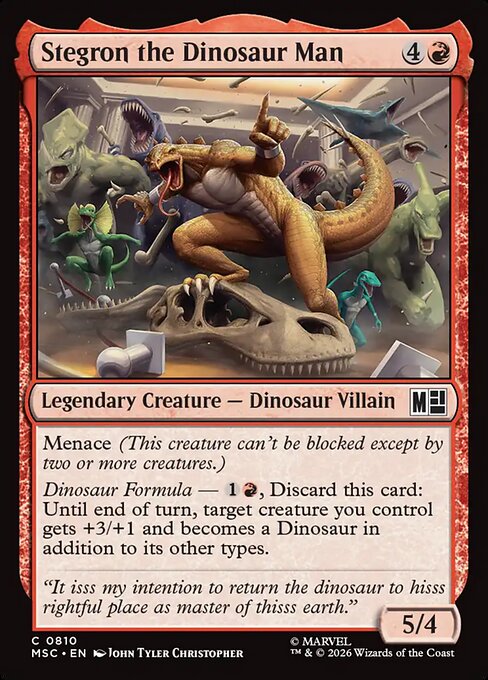 MSC: Stegron the Dinosaur Man