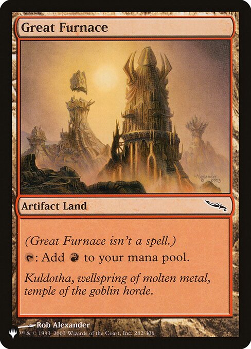 PLST: Great Furnace (MRD)