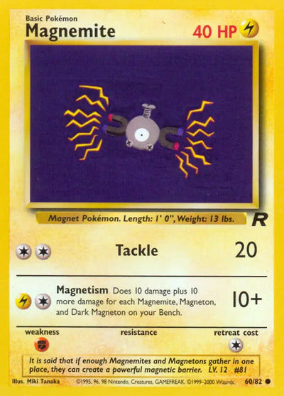 Magnemite 60/82 Unlimited Team Rocket