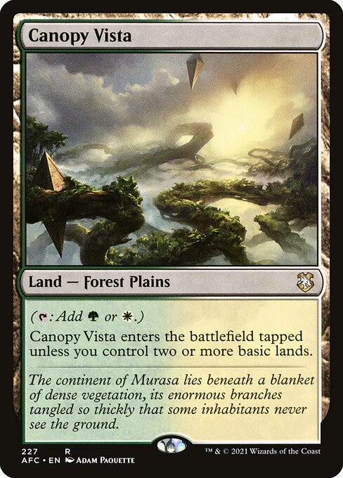 AFC: Canopy Vista