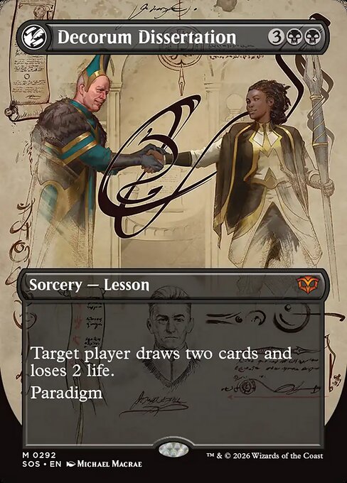 SOS: Decorum Dissertation (Borderless) (Foil)