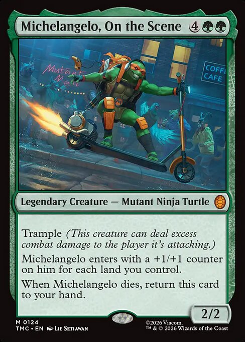 TMC: Michelangelo, On the Scene