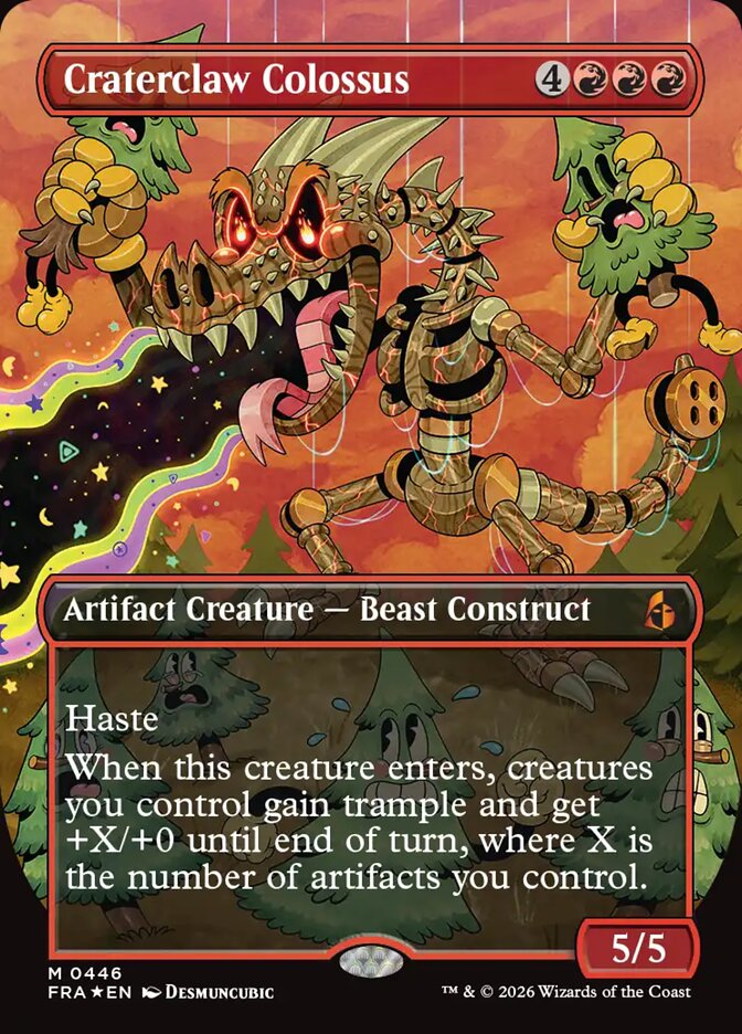 FRA: Craterclaw Colossus (Borderless) (0446) (Foil)