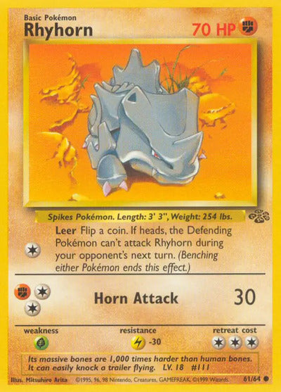 Rhyhorn 61/64 Unlimited Jungle
